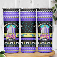 Christmas Party 1988 Nakatomi Plaza Skinny Tumbler Xmas Holiday Patterns - Wonder Print Shop