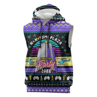 Christmas Party 1988 Nakatomi Plaza Sleeveless Hoodie Xmas Holiday Patterns - Wonder Print Shop