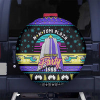 Christmas Party 1988 Nakatomi Plaza Spare Tire Cover Xmas Holiday Patterns - Wonder Print Shop