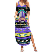 Christmas Party 1988 Nakatomi Plaza Summer Maxi Dress Xmas Holiday Patterns - Wonder Print Shop