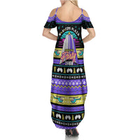 Christmas Party 1988 Nakatomi Plaza Summer Maxi Dress Xmas Holiday Patterns - Wonder Print Shop