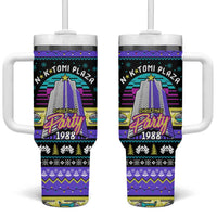Christmas Party 1988 Nakatomi Plaza Tumbler With Handle Xmas Holiday Patterns - Wonder Print Shop
