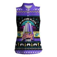 Christmas Party 1988 Nakatomi Plaza Women Sleeveless Polo Shirt Xmas Holiday Patterns - Wonder Print Shop