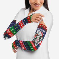 Dead Inside But Jolly Af Christmas Skeleton Arm Sleeves Xmas Holiday Patterns - Wonder Print Shop