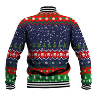 Dead Inside But Jolly Af Christmas Skeleton Baseball Jacket Xmas Holiday Patterns - Wonder Print Shop