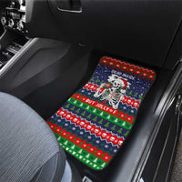 Dead Inside But Jolly Af Christmas Skeleton Car Mats Xmas Holiday Patterns - Wonder Print Shop