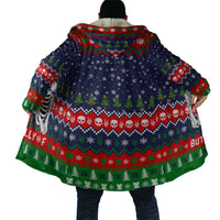 Dead Inside But Jolly Af Christmas Skeleton Cloak Xmas Holiday Patterns - Wonder Print Shop