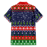 Dead Inside But Jolly Af Christmas Skeleton Family Matching Summer Maxi Dress and Hawaiian Shirt Xmas Holiday Patterns - Wonder Print Shop