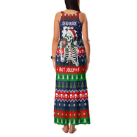 Dead Inside But Jolly Af Christmas Skeleton Family Matching Tank Maxi Dress and Hawaiian Shirt Xmas Holiday Patterns - Wonder Print Shop
