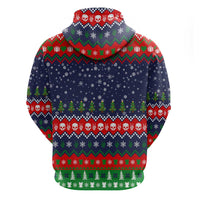 Dead Inside But Jolly Af Christmas Skeleton Hoodie Xmas Holiday Patterns - Wonder Print Shop
