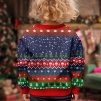 Dead Inside But Jolly Af Christmas Skeleton Kid Ugly Christmas Sweater Xmas Holiday Patterns - Wonder Print Shop