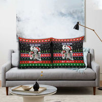 Dead Inside But Jolly Af Christmas Skeleton Pillow Cover Xmas Holiday Patterns - Wonder Print Shop