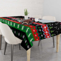 Dead Inside But Jolly Af Christmas Skeleton Tablecloth Xmas Holiday Patterns - Wonder Print Shop