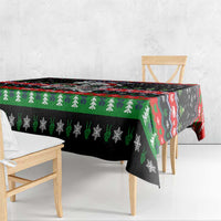 Dead Inside But Jolly Af Christmas Skeleton Tablecloth Xmas Holiday Patterns - Wonder Print Shop