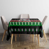 Dead Inside But Jolly Af Christmas Skeleton Tablecloth Xmas Holiday Patterns - Wonder Print Shop