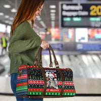 Dead Inside But Jolly Af Christmas Skeleton Travel Bag Xmas Holiday Patterns - Wonder Print Shop