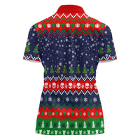 Dead Inside But Jolly Af Christmas Skeleton Women Polo Shirt Xmas Holiday Patterns - Wonder Print Shop