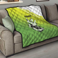 Personalized Skull Bowling Quilt with Neon Green Strike Design - Edgy Bowler Style - Wonder Print Shop