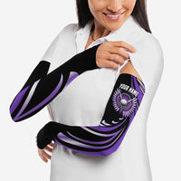 Personalized Purple Winged Golf Ball Arm Sleeves Bold Golf Graphic Design - Wonder Print Shop