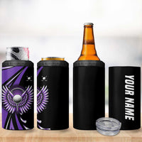 Personalized Purple Winged Golf Ball 4 in 1 Can Cooler Tumbler Bold Golf Graphic Design - Wonder Print Shop