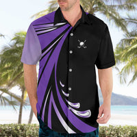 Personalized Purple Winged Golf Ball Hawaiian Shirt Bold Golf Graphic Design - Wonder Print Shop