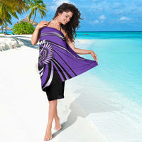 Personalized Purple Winged Golf Ball Sarong Bold Golf Graphic Design - Wonder Print Shop