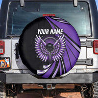 Personalized Purple Winged Golf Ball Spare Tire Cover Bold Golf Graphic Design - Wonder Print Shop