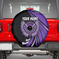 Personalized Purple Winged Golf Ball Spare Tire Cover Bold Golf Graphic Design - Wonder Print Shop