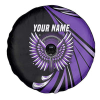 Personalized Purple Winged Golf Ball Spare Tire Cover Bold Golf Graphic Design - Wonder Print Shop