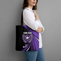 Personalized Purple Winged Golf Ball Tote Bag Bold Golf Graphic Design - Wonder Print Shop