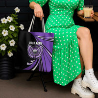 Personalized Purple Winged Golf Ball Tote Bag Bold Golf Graphic Design - Wonder Print Shop