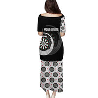 Personalized Black and White Dartboard Puletasi Bullseye Target Design for Dart Players - Wonder Print Shop
