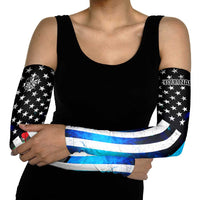 Personalized Blue Flame American Flag Dart Arm Sleeves Patriotic Dartboard Design - Wonder Print Shop