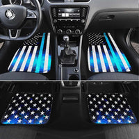 Personalized Blue Flame American Flag Dart Car Mats Patriotic Dartboard Design - Wonder Print Shop