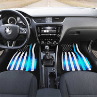 Personalized Blue Flame American Flag Dart Car Mats Patriotic Dartboard Design - Wonder Print Shop