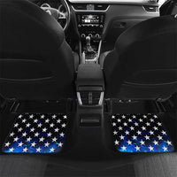 Personalized Blue Flame American Flag Dart Car Mats Patriotic Dartboard Design - Wonder Print Shop