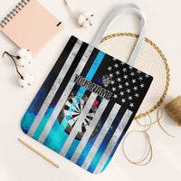 Personalized Blue Flame American Flag Dart Tote Bag Patriotic Dartboard Design - Wonder Print Shop