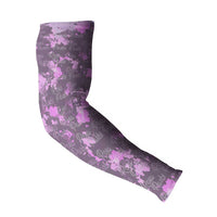 Rosa Parks Arm Sleeves Purple Floral Pattern Civil Rights Tribute Bold Name Repeated Text Design - Wonder Print Shop