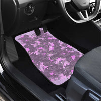 Rosa Parks Car Mats Purple Floral Pattern Civil Rights Tribute Bold Name Repeated Text Design - Wonder Print Shop