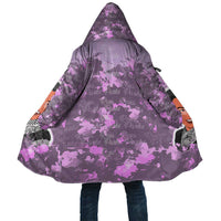 Rosa Parks Cloak Purple Floral Pattern Civil Rights Tribute Bold Name Repeated Text Design - Wonder Print Shop