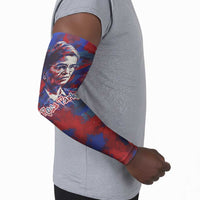 Rosa Parks Arm Sleeves Red Blue Abstract Art Portrait Sitting Down to Stand Up Quote Civil Rights Tribute - Wonder Print Shop