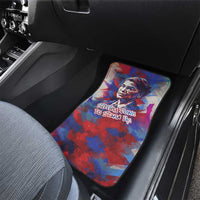 Rosa Parks Car Mats Red Blue Abstract Art Portrait Sitting Down to Stand Up Quote Civil Rights Tribute - Wonder Print Shop