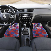 Rosa Parks Car Mats Red Blue Abstract Art Portrait Sitting Down to Stand Up Quote Civil Rights Tribute - Wonder Print Shop