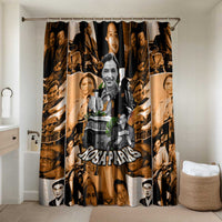 Rosa Parks Bathroom Set Sepia Collage Design Civil Rights Icon I Believe There Is Only One Race Quote - Wonder Print Shop