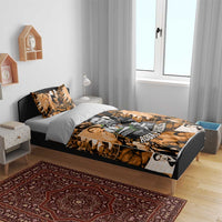 Rosa Parks Bedding Set Sepia Collage Design Civil Rights Icon I Believe There Is Only One Race Quote - Wonder Print Shop