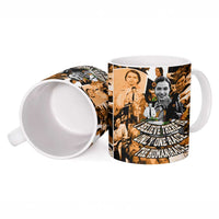 Rosa Parks Ceramic Mug Sepia Collage Design Civil Rights Icon I Believe There Is Only One Race Quote - Wonder Print Shop