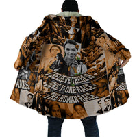 Rosa Parks Cloak Sepia Collage Design Civil Rights Icon I Believe There Is Only One Race Quote - Wonder Print Shop