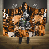 Rosa Parks Hooded Blanket Sepia Collage Design Civil Rights Icon I Believe There Is Only One Race Quote - Wonder Print Shop