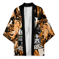 Rosa Parks Kimono Sepia Collage Design Civil Rights Icon I Believe There Is Only One Race Quote - Wonder Print Shop