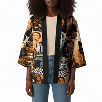 Rosa Parks Kimono Sepia Collage Design Civil Rights Icon I Believe There Is Only One Race Quote - Wonder Print Shop